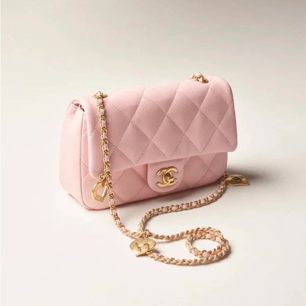 Chanel Mini Flap with Heart Charms
